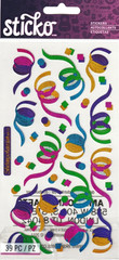 Confetti Celebrate Party Celebration Reception Parade Sticko Metallic Stickers