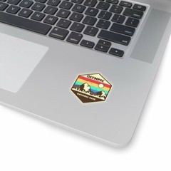 Olympic National Park Retro Sticker, National Park Sticker, National Park Gift,