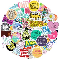 220Pcs Inspirational Christian Stickers Bulk Vinly Waterproof Bible Verse Jesus