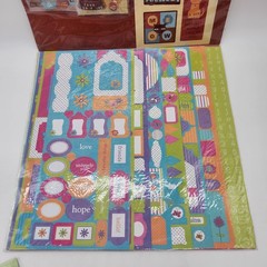 Scrapbooking Lot Daisy Hill Cat Kit K&Company Stickers Paper Crafts Stamps