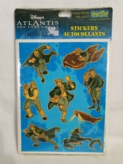Vintage Stickers Disneys Atlantis The Lost Empire Sheets Hallmark New Sealed