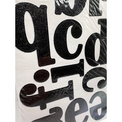 me & my BIG ideas mambiSTICKS Black Glitter Alphabet Stickers 8 Sheets STL-14