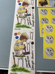 Lot Of 7 Sheets Various Stickers Suzy’s Zoo Crafts, Inc. , AGC Seals