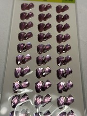 GEM STICKERS RHINESTONES arts & crafts 36 count PINK FEET BABY