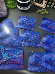 Handmade Stickers of “Chloe” by Goblin Beauty Art.
