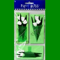 PAPER BLISS TANTALIZING TULIPS 3-D Embellishments Adhesive Accents 3 pc SET