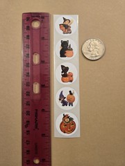 20 CUTE VINTAGE STYLE HALLOWEEN STICKERS/SMALL RETRO STYLE FALL AUTUMN STICKERS
