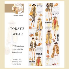 2″ Fashion Magazine Sticker Roll for DIY Scrapbook Diary Journal Embellishments