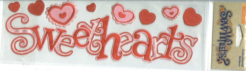 Sweethearts Friends Love Spouse Couple Sticko Sew Whats Embroidery Title Sticker