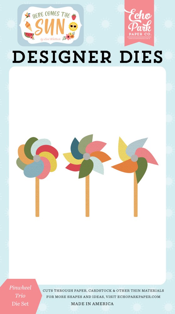 ECHO PARK Designer Die Set – METAL CUTTING DIE – PINWHEEL TRIO