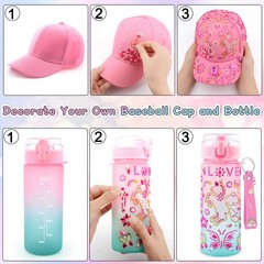 Gifts for Girls 4 5 6 7 8 9 10 Year Old, Decorate Your Own Water Bottle and B…