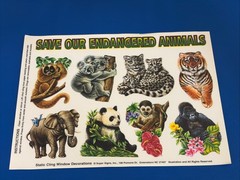 Save Our Endangered Animals Window Or Mirror Clings
