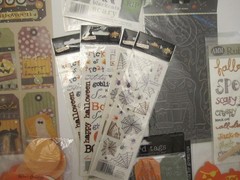 Lot of 20+ Halloween Stickers & Stamps Delux Cuts Rub Ons Transfers Clear Stamps