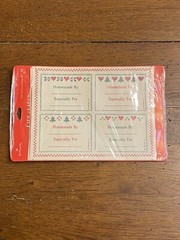 Vintage 1988 Hallmark Gift Seals Stickers Homemade By Especially For Sealed