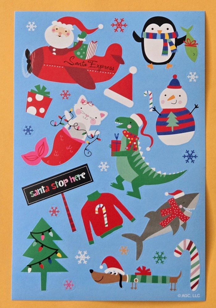 Merry Christmas Sticker Single Sheet