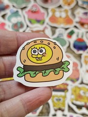 Lot Of Assorted Sponge Bob Stickers, Approximately 95 Stickers, Patrick Star