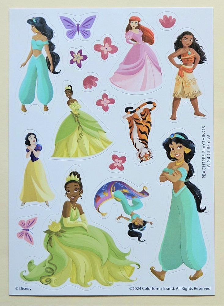 Disney Princess. Sticker sheet.