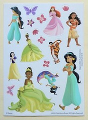 Disney Princess. Sticker sheet.