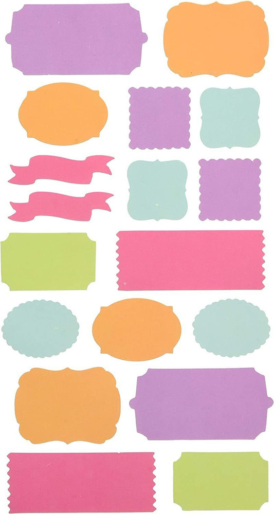 Sticko BRIGHT SOLID LABELS Stickers – 18 pcs
