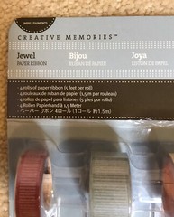 Creative Memories Paper Ribbons – Jewel Colors 4 Rolls RETIRED – NEW