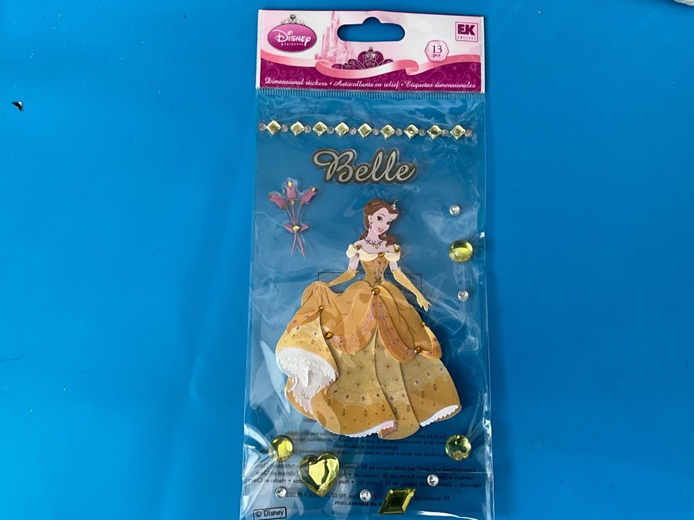 Disney BELLE BEAUTY and the BEAST Belle EK Success Jolees Dimensional Stickers