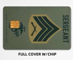USMC SERGEANT UNITED STATES MARINE CORP CREDIT DEBIT CARD SKIN STICKER 1PC