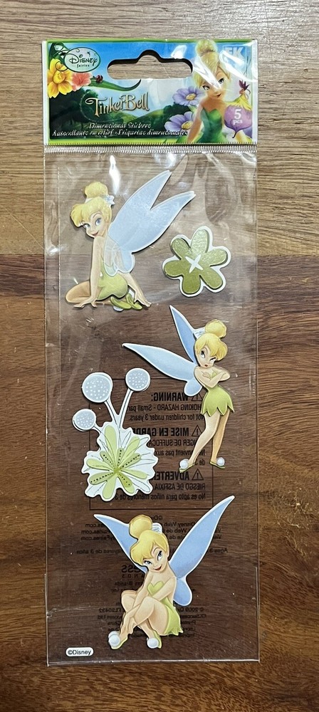EK Success Disney Fairies Tinker Bell 5 Pcs Dimensional Stickers