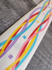 Mrs Grossmans Border Stickers Celebration Ribbons Design Lines NEW Retired #38