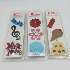 BRAD BUDDIES Music Floral & Birthday Scrapbooking Card Making Embellishments