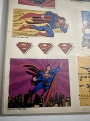 Pack of Vintage 1992 SUPERMAN Stickers SEALED 4 Sheets American Greeting