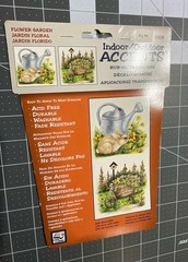 Indoor/Outdoor Accents RUB-ON TRANSFERS – Tea Pots – 2; Flower Garden & Baskets