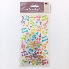 EK Success Sticko Dimensional Colorful Music Notes Stickers – 44 PC