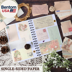 445 PCS Vintage Scrapbook Paper Journaling Scrapbooking Supplies Kit Aesthetic D