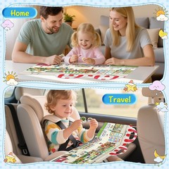 Vowusa Reusable Sticker Book Supermarket Style Toddler