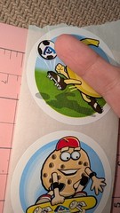 Vintage Stickers Albertsons Grocery Store Banana Cookie Skateboard Pizza Lot 4