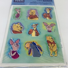 VTG Hallmark Stickers Winnie The Pooh Disney 4 Sheet Heartline Tigger Eeyore NOS