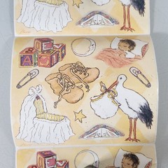 Vintage Flavia Baby Nursery Sticker Roll Lot of 21 Sheets – READ
