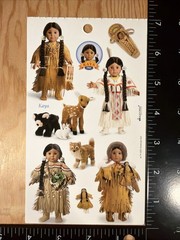 KAYA American Girl Sticker Sheet Scrapbook Craft Stickers