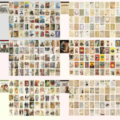 12 Sets 600 Sheets Washi Stickers for Journaling, Map Nature Celestial Portrait