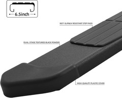 6.5″ Running Boards Compatible with 2022-2025 Toyota Tundra Crewmax Cab(4 Ful…