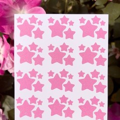 Glitter Star Sticker Sheet! – 0.25 to 0.75 inch