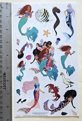 Disney Mermaids/Large Format Sticker sheet.
