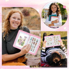 Sticker Storage Organizer Binder A5 Sticker Zipper Photocard Binder Holder Colle