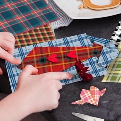 Plaid Tartan Flannel 12×12 Scrapbook Paper Pad 36 Sheets Double Sided Cardstock