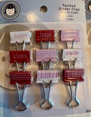 NWOT Li’l Davis Designs Painted Binder Clips 72-piece Set