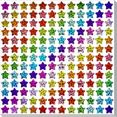 2340 PCS Holographic Star Stickers for Kids Reward,0.6″ Sparkly Small Stars | Ra