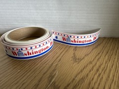 S.R.M. Titles Banner Stickers Washington DC Sticker Roll Vintage HTF Capital ￼
