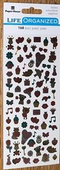 Paper House Life Organized VALENTINES 168 MICRO FOIL Love U Heart Flower Animals