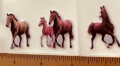 Mxd Horse Pony Wild West Cowboy Themed Stickers + Puffy Sticker Western Town Lot