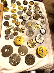 Large Lot of Craft Art Supplies Junk Drawer Steampunk Watch Parts 015-008